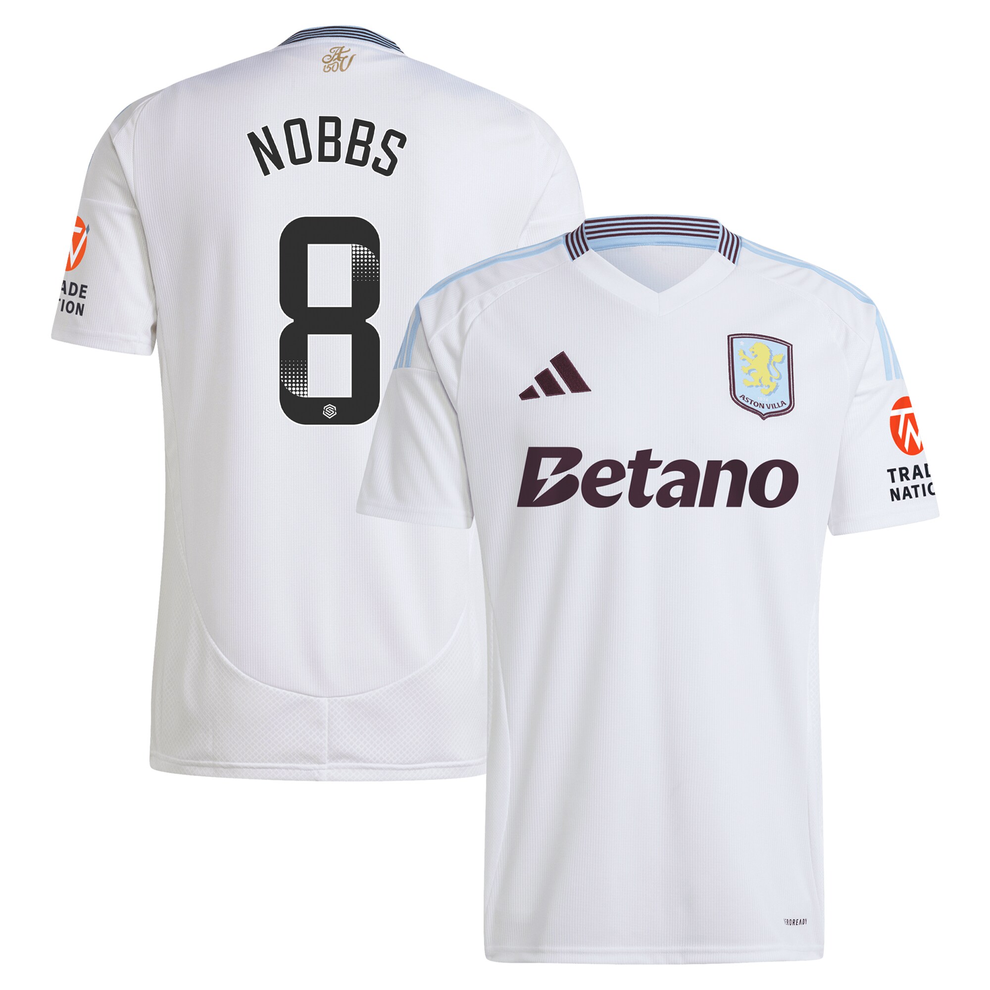 aston villa wsl adidas away shirt 2024-25 with nobbs 8 printing Collection | AVFC Fan Shop Official Jerseys and Shirts
