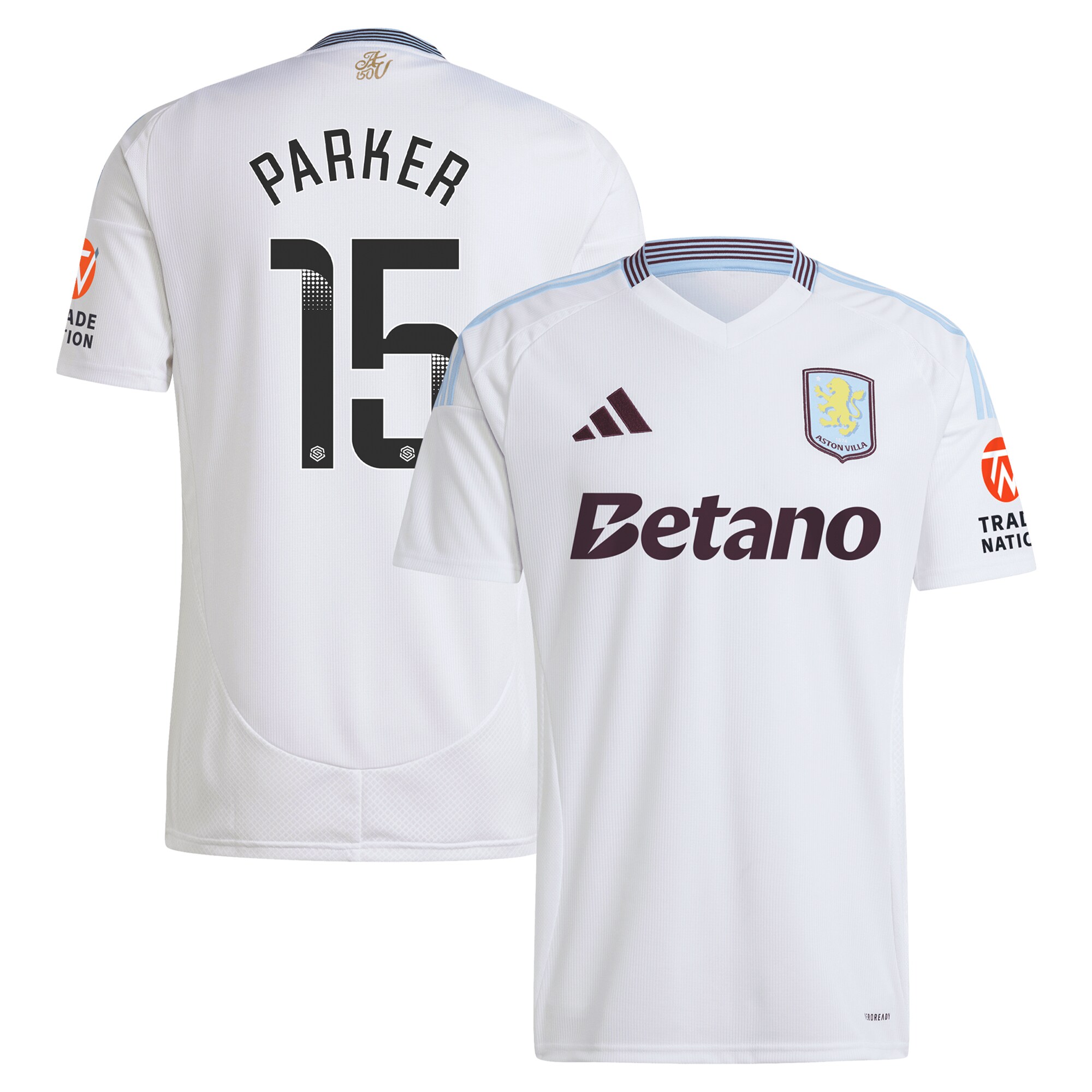 aston villa wsl adidas away shirt 2024-25 with parker 15 printing Collection | AVFC Fan Shop Official Jerseys and Shirts