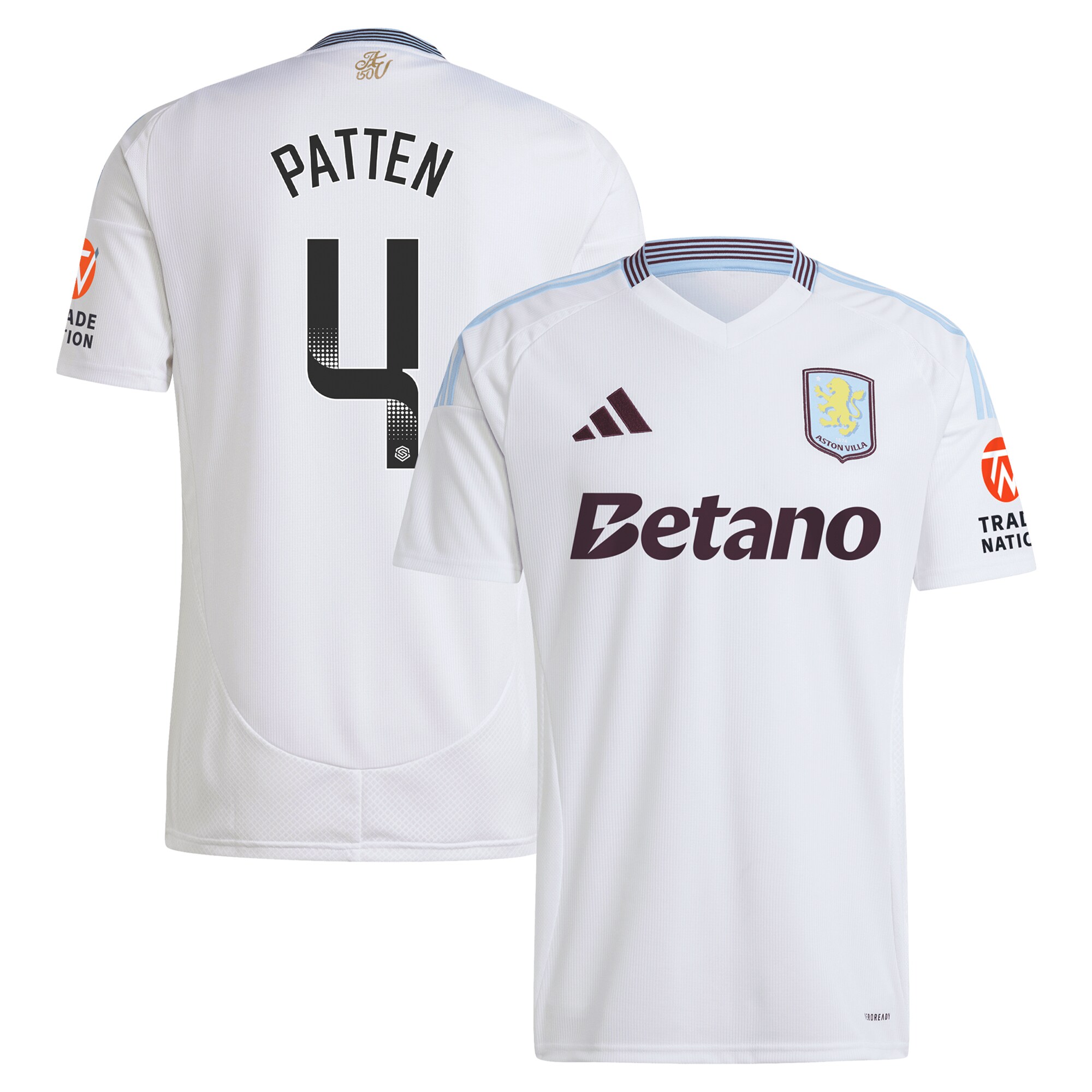 aston villa wsl adidas away shirt 2024-25 with patten 4 printing Collection | AVFC Fan Shop Official Jerseys and Shirts