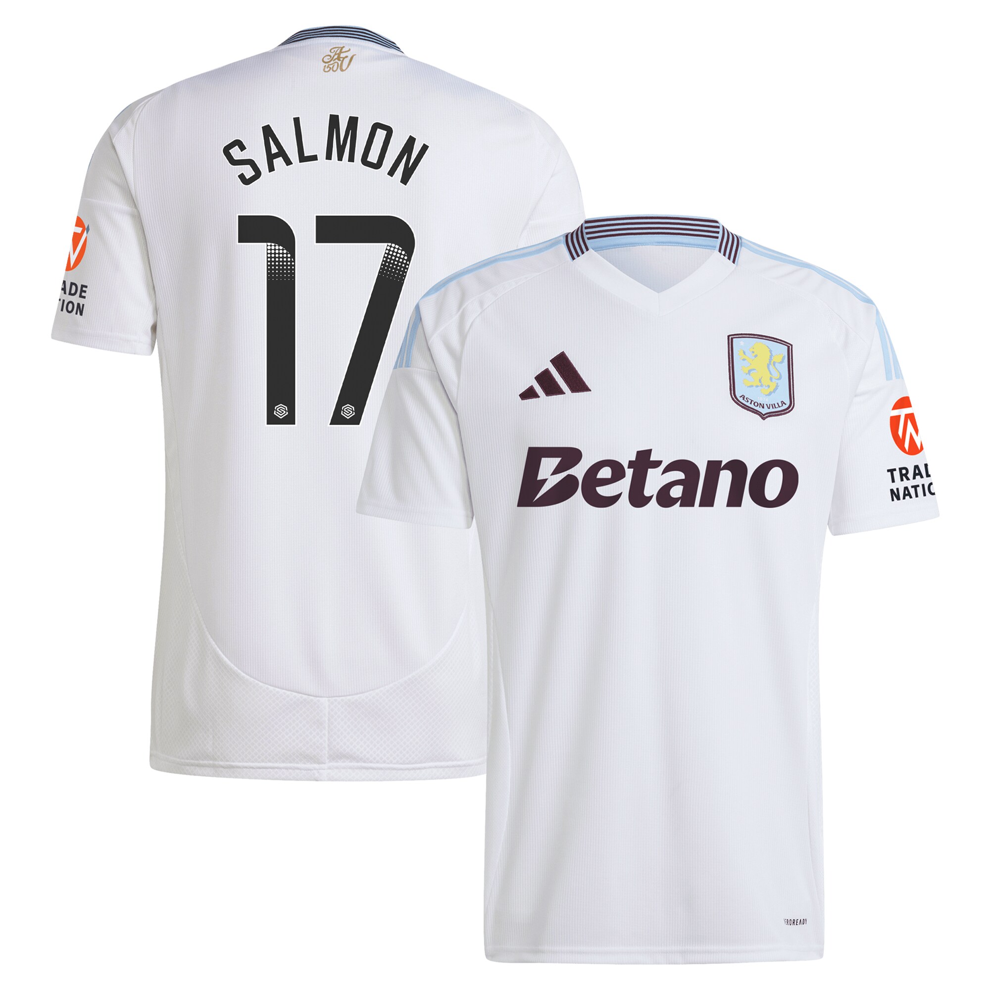 aston villa wsl adidas away shirt 2024-25 with salmon 17 printing Collection | AVFC Fan Shop Official Jerseys and Shirts