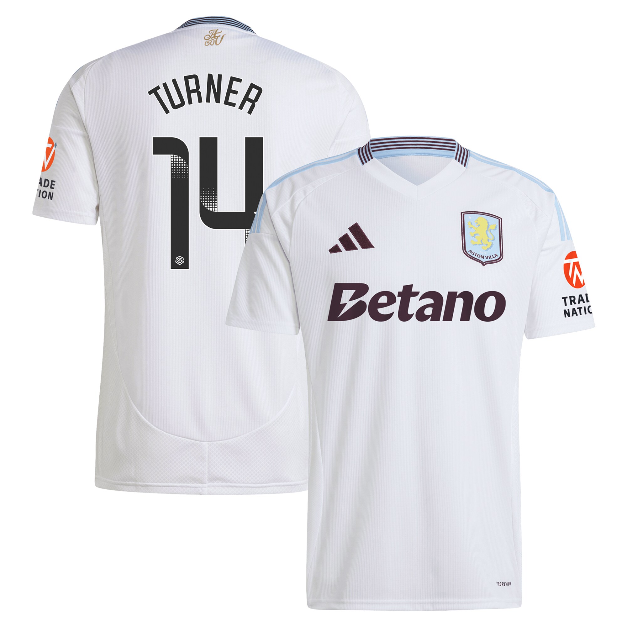aston villa wsl adidas away shirt 2024-25 with turner 14 printing Collection | AVFC Fan Shop Official Jerseys and Shirts