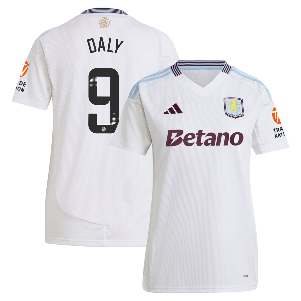 aston villa wsl adidas away shirt 2024-25 – womens with daly 9 printing Collection | AVFC Fan Shop Official Jerseys and Shirts