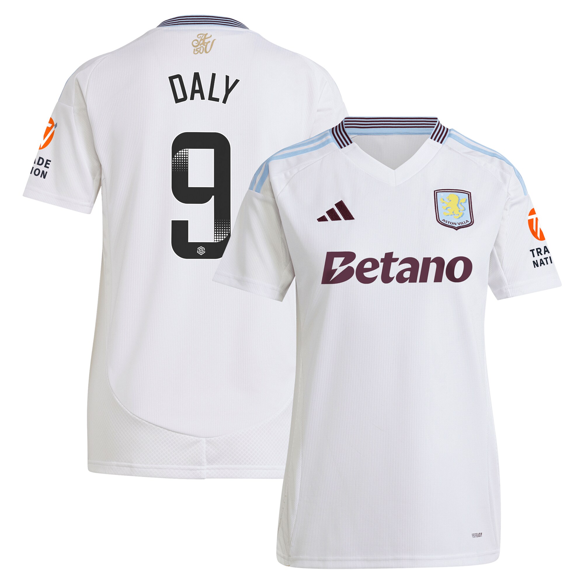 aston villa wsl adidas away shirt 2024-25 – womens with daly 9 printing Collection | AVFC Fan Shop Official Jerseys and Shirts