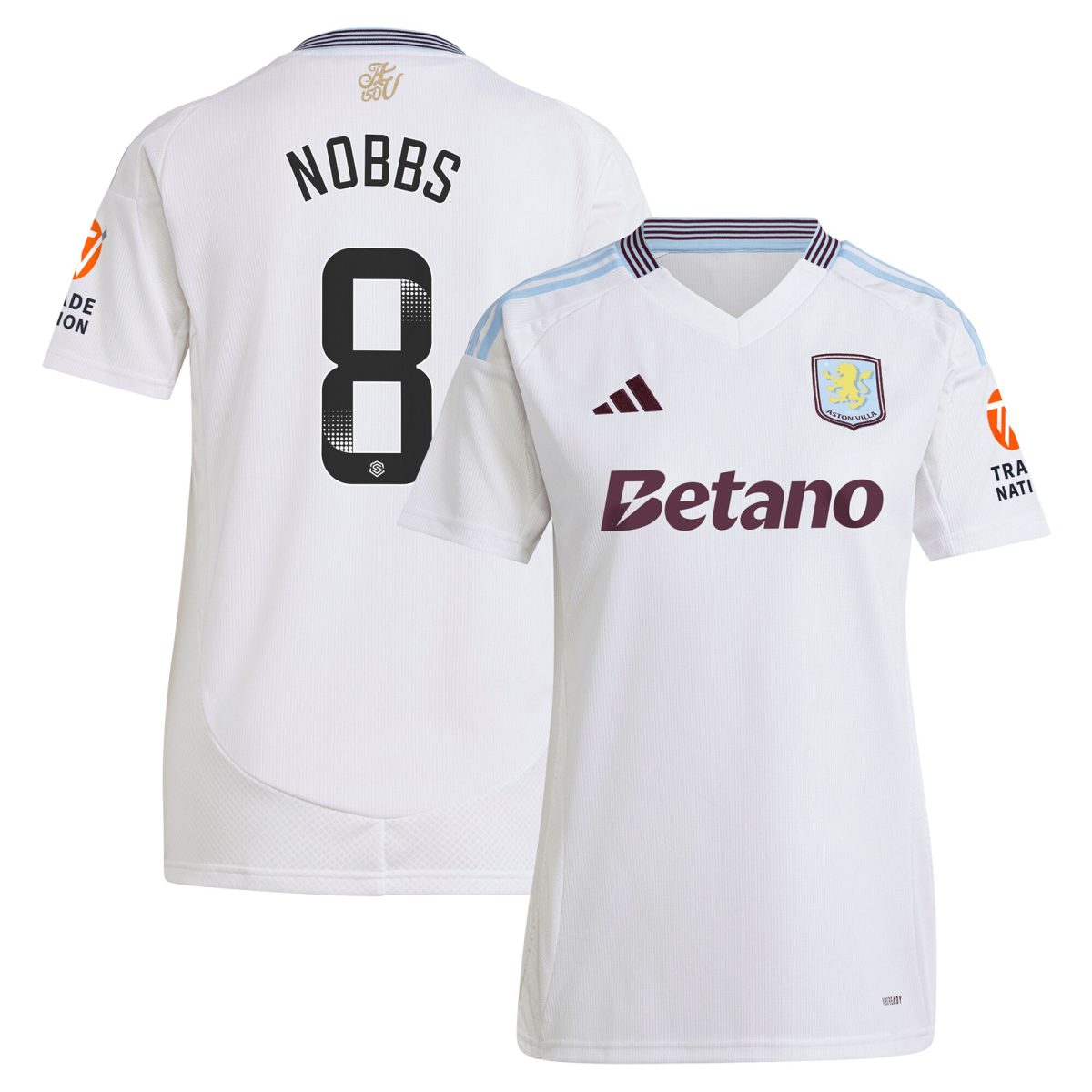 aston villa wsl adidas away shirt 2024-25 – womens with nobbs 8 printing Collection | AVFC Fan Shop Official Jerseys and Shirts