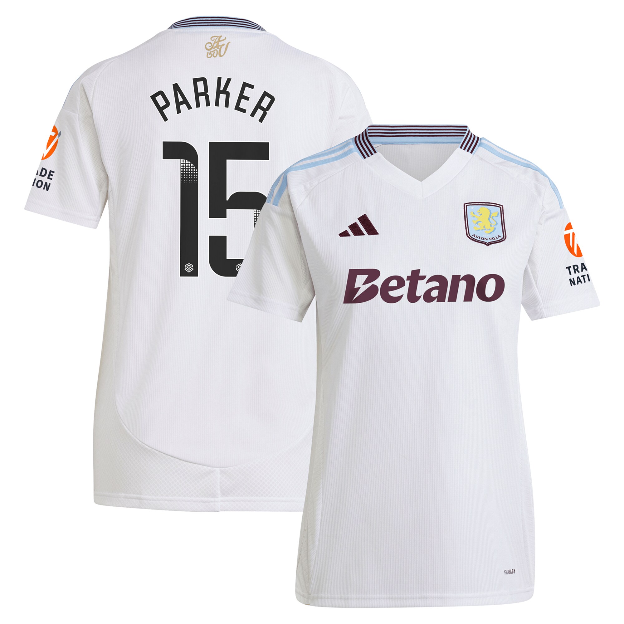 aston villa wsl adidas away shirt 2024-25 – womens with parker 15 printing Collection | AVFC Fan Shop Official Jerseys and Shirts