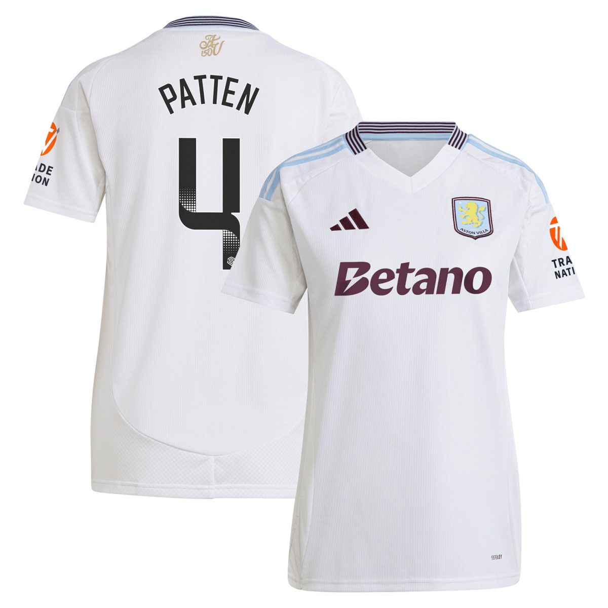 aston villa wsl adidas away shirt 2024-25 – womens with patten 4 printing Collection | AVFC Fan Shop Official Jerseys and Shirts