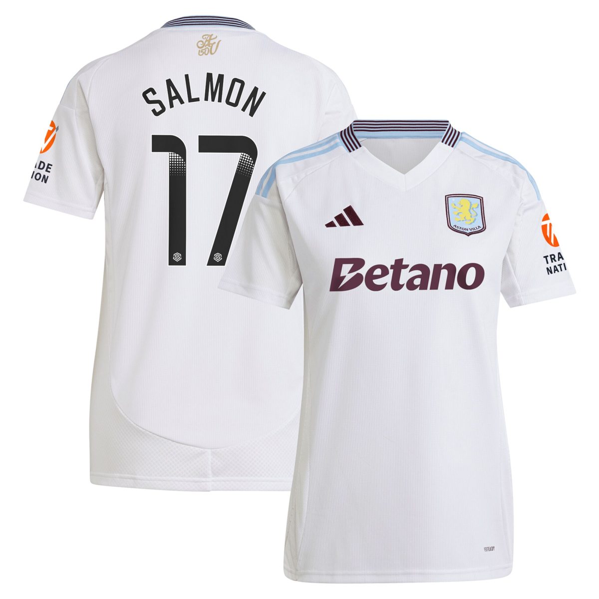 aston villa wsl adidas away shirt 2024-25 – womens with salmon 17 printing Collection | AVFC Fan Shop Official Jerseys and Shirts