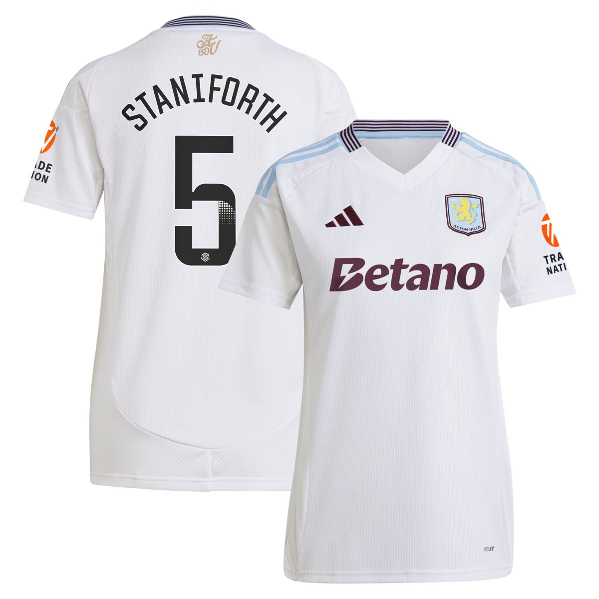 aston villa wsl adidas away shirt 2024-25 – womens with staniforth 5 printing Collection | AVFC Fan Shop Official Jerseys and Shirts