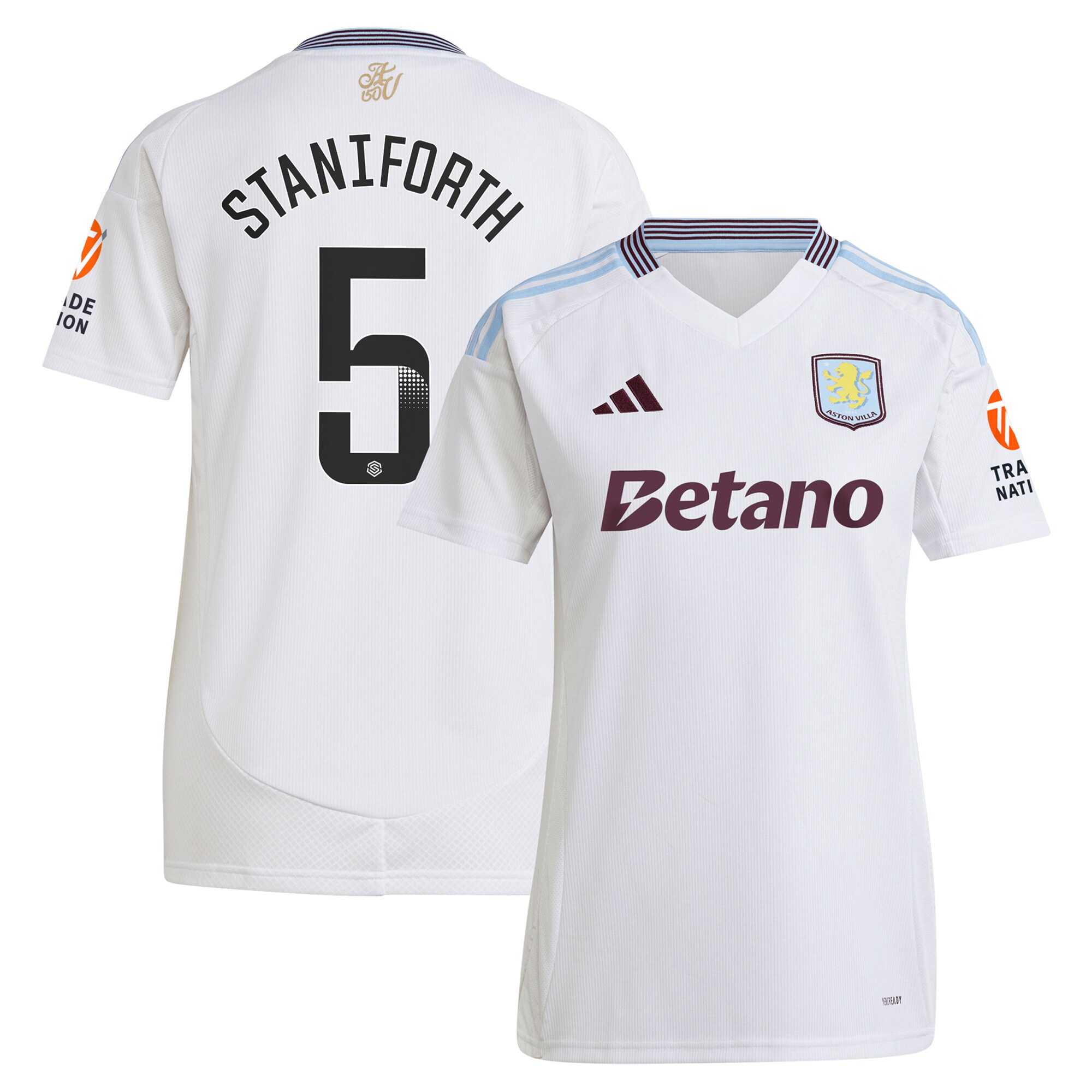 aston villa wsl adidas away shirt 2024-25 – womens with staniforth 5 printing Collection | AVFC Fan Shop Official Jerseys and Shirts