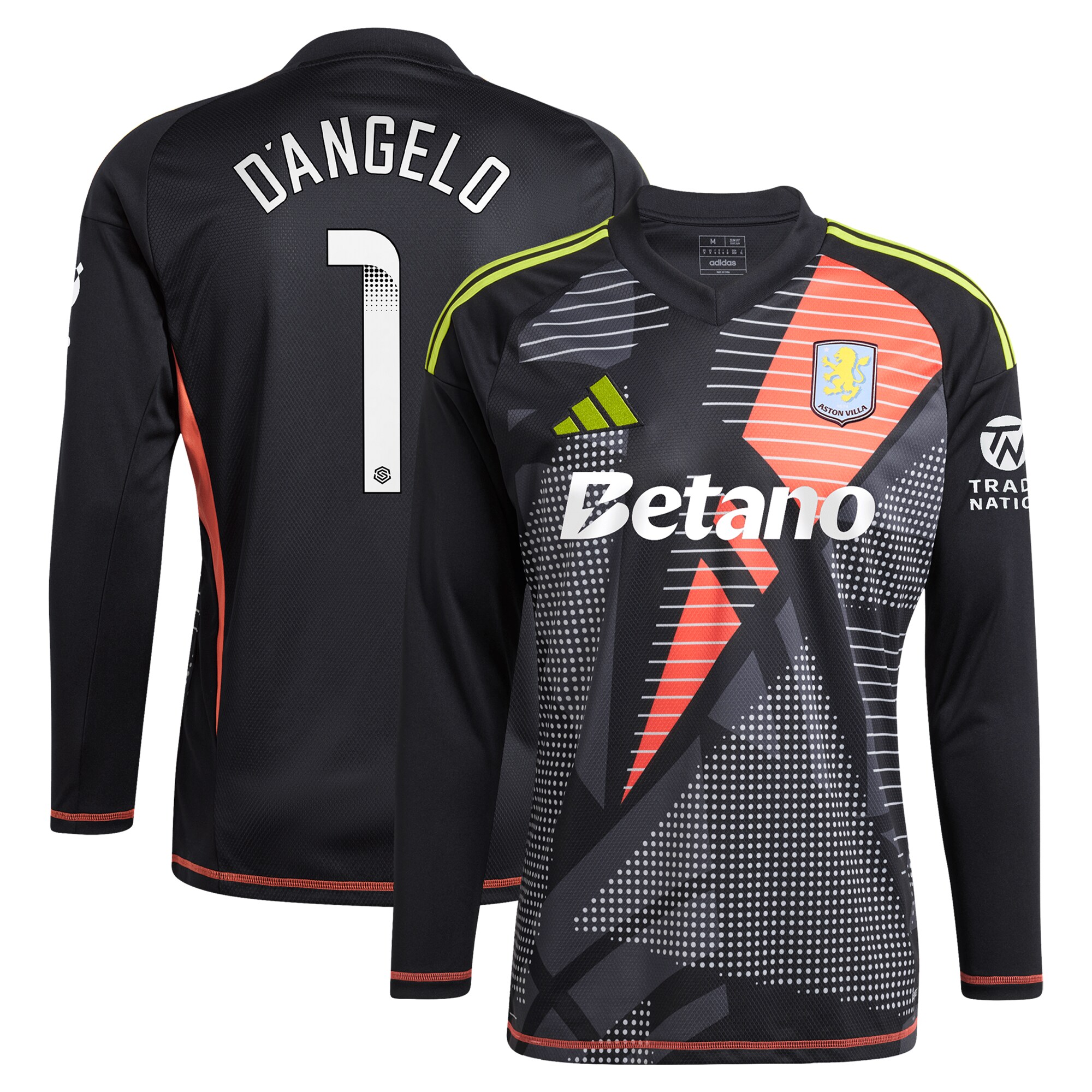 aston villa wsl adidas goalkeeper shirt 2024-25 – long sleeve with d8217angelo 1 printing Collection | AVFC Fan Shop Official Jerseys and Shirts