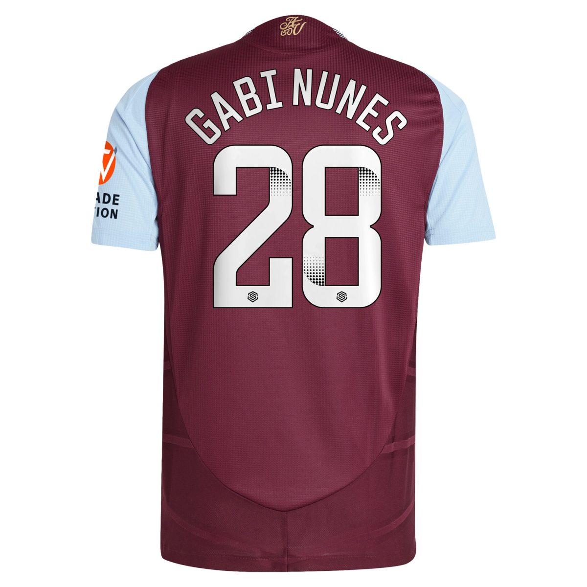 aston villa wsl adidas home authentic shirt 2024-25 with gabi nunes 28 printing Collection | AVFC Fan Shop Official Jerseys and Shirts