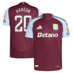 aston villa wsl adidas home authentic shirt 2024-25 with hanson 20 printing Collection | AVFC Fan Shop Official Jerseys and Shirts