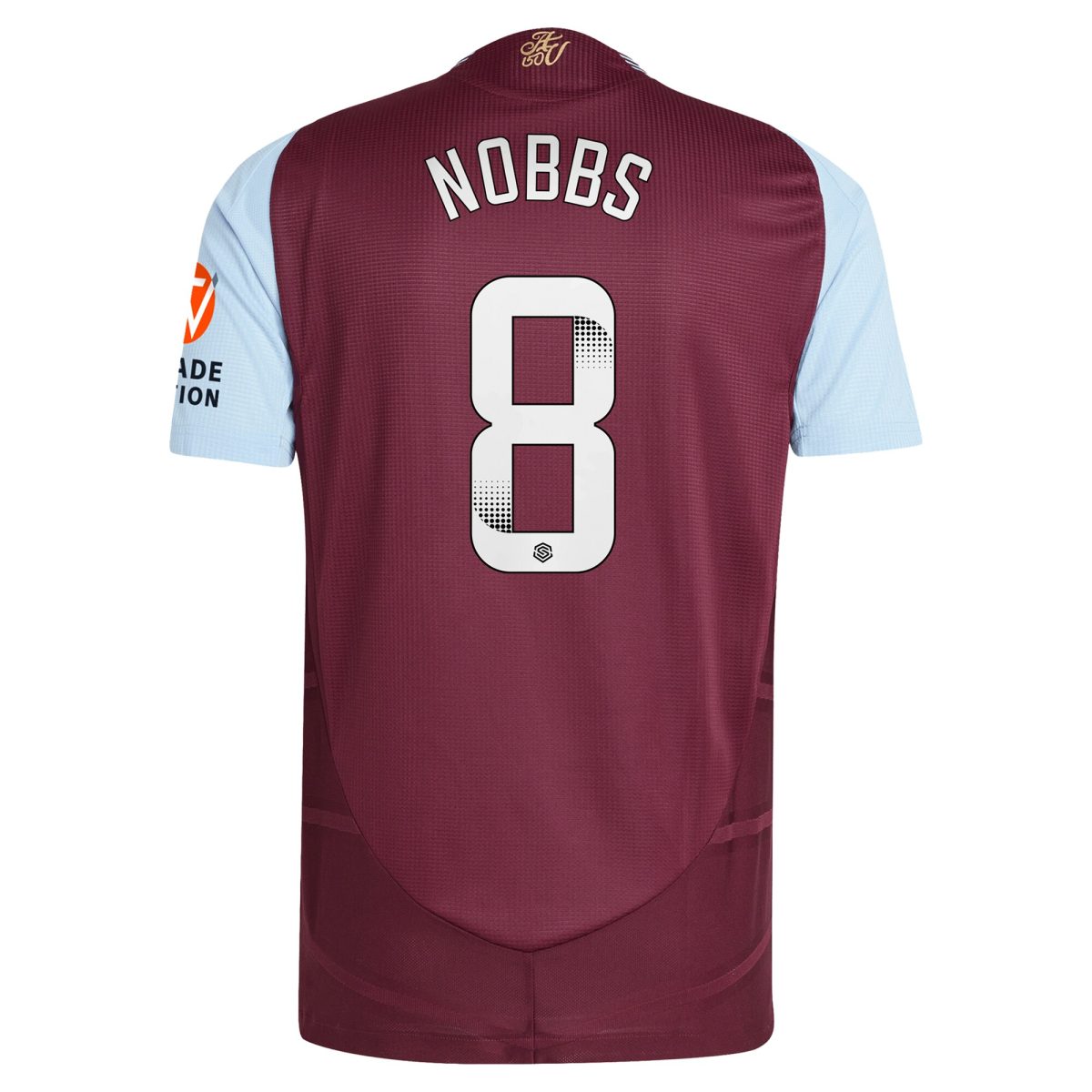aston villa wsl adidas home authentic shirt 2024-25 with nobbs 8 printing Collection | AVFC Fan Shop Official Jerseys and Shirts