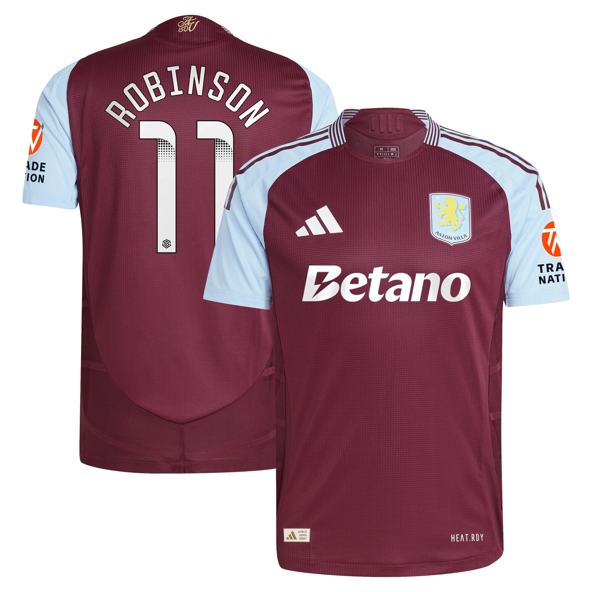 aston villa wsl adidas home authentic shirt 2024-25 with robinson 11 printing Collection | AVFC Fan Shop Official Jerseys and Shirts