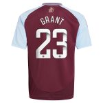 aston villa wsl adidas home shirt 2024-25 – kids with grant 23 printing Collection | AVFC Fan Shop Official Jerseys and Shirts