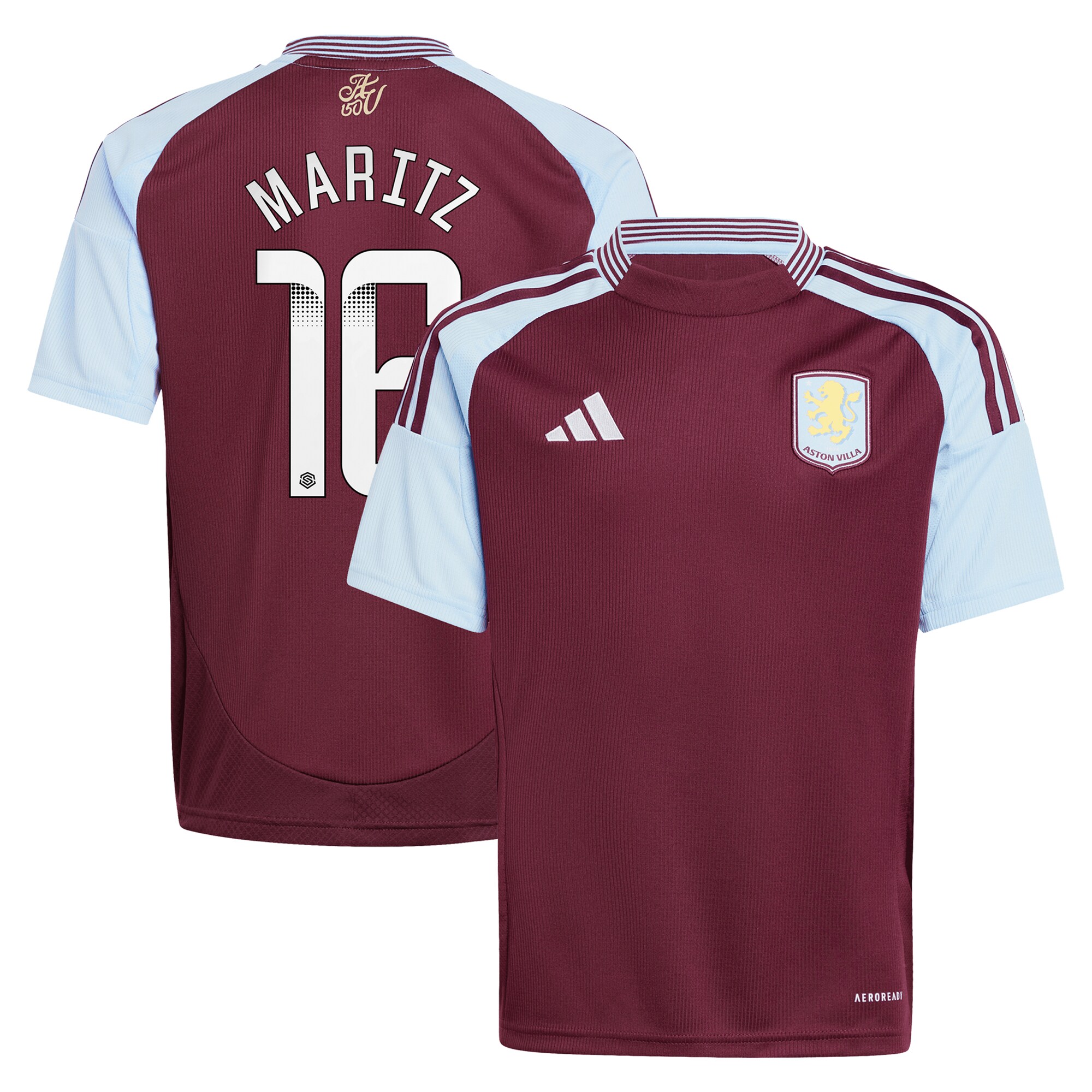 aston villa wsl adidas home shirt 2024-25 – kids with maritz 26 printing Collection | AVFC Fan Shop Official Jerseys and Shirts