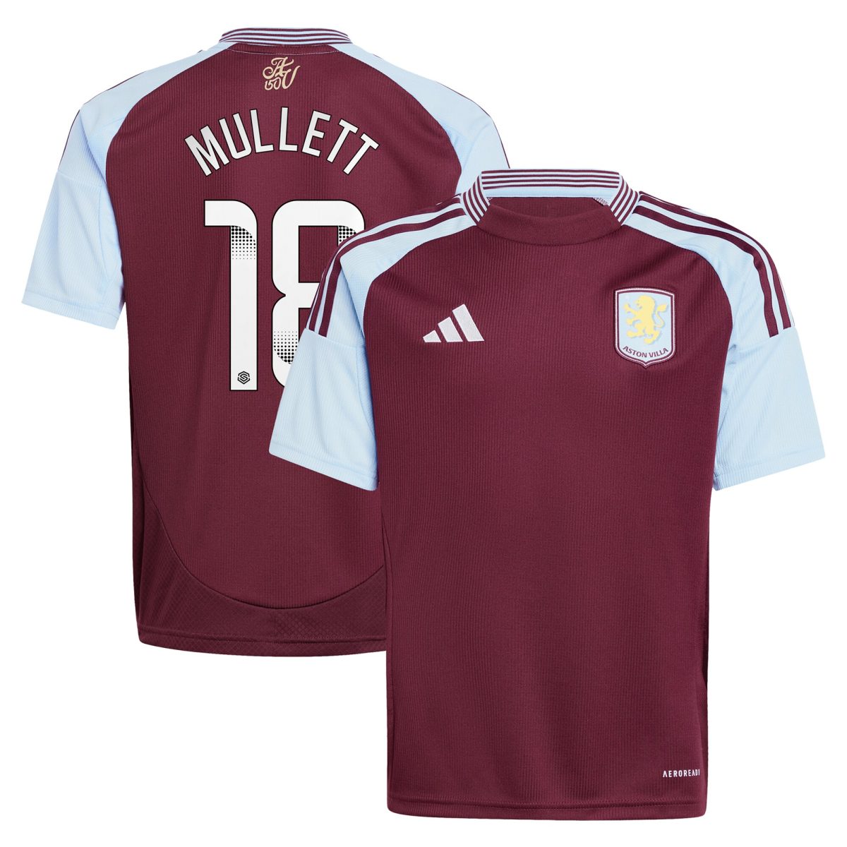 aston villa wsl adidas home shirt 2024-25 – kids with mullett 18 printing Collection | AVFC Fan Shop Official Jerseys and Shirts