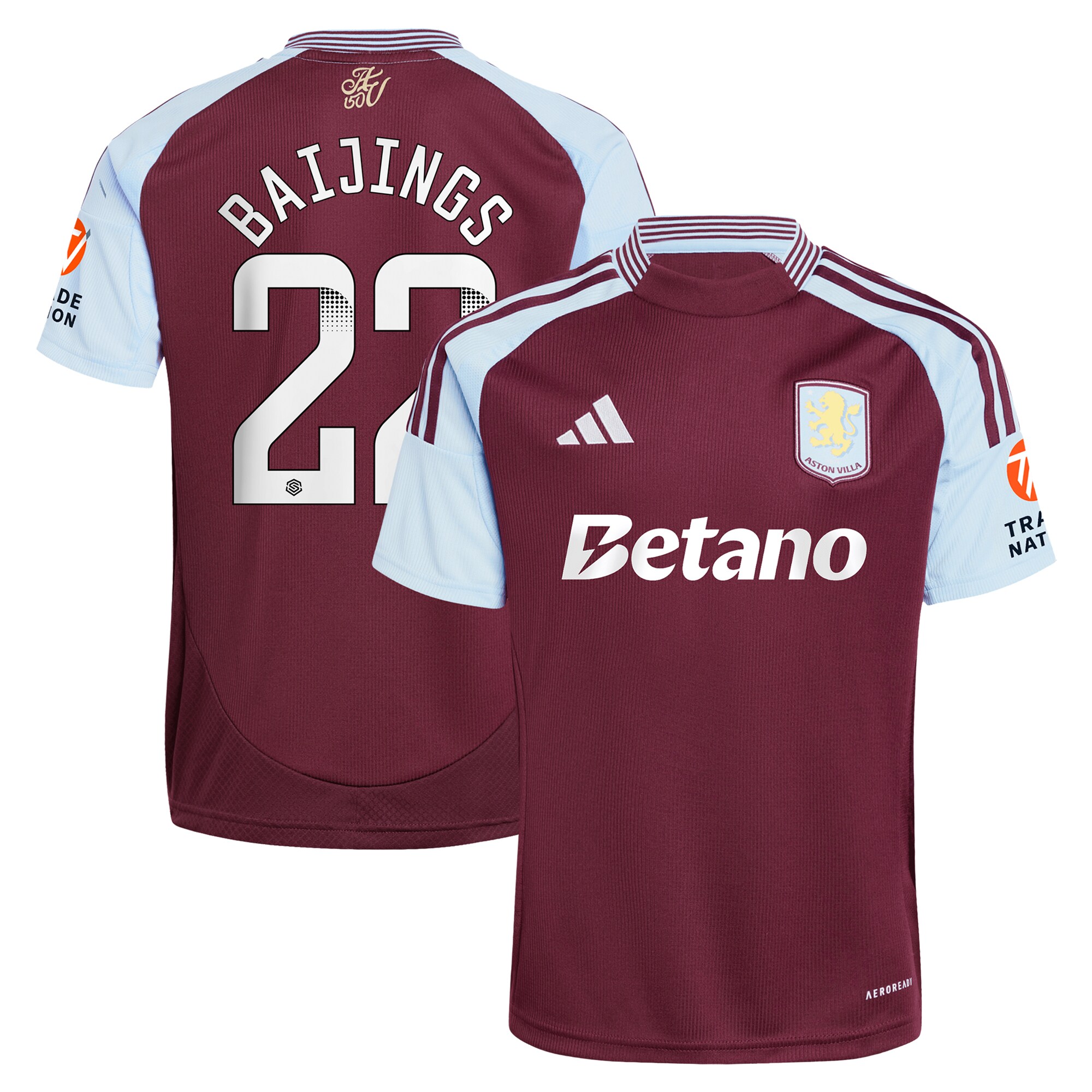 aston villa wsl adidas home shirt 2024-25 with baijings 22 printing Collection | AVFC Fan Shop Official Jerseys and Shirts