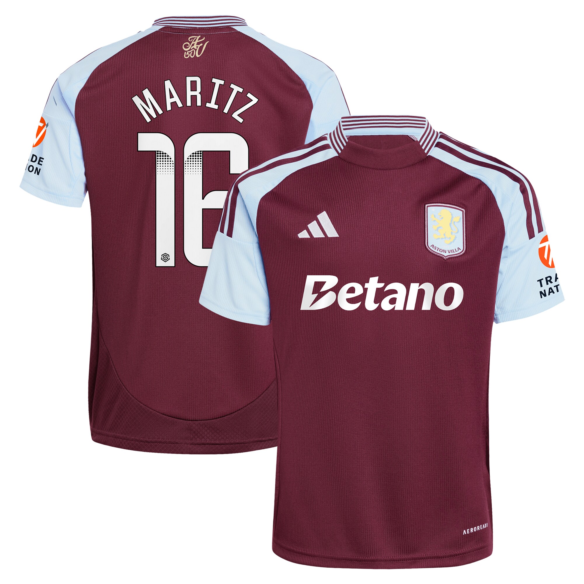 aston villa wsl adidas home shirt 2024-25 with maritz 26 printing Collection | AVFC Fan Shop Official Jerseys and Shirts
