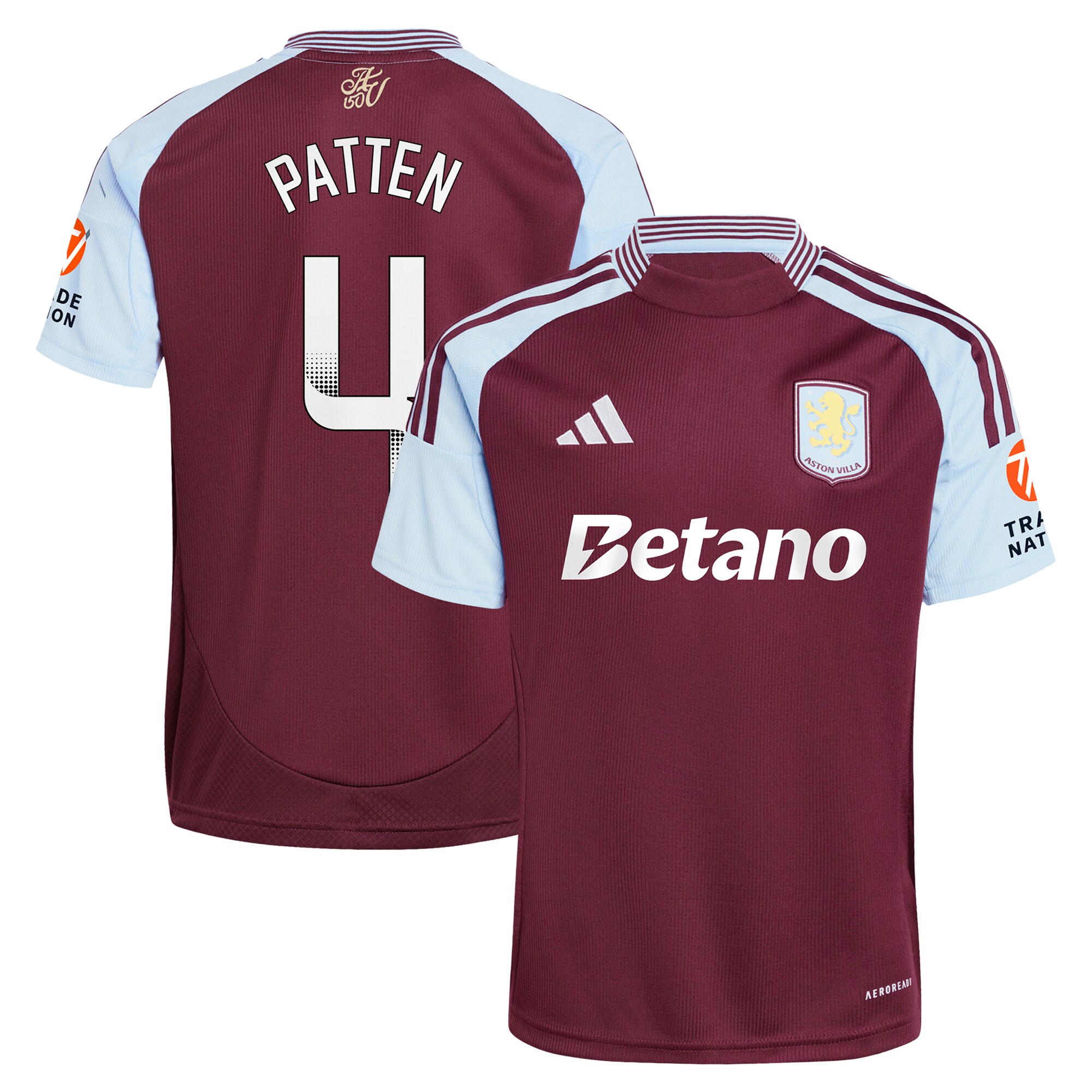 aston villa wsl adidas home shirt 2024-25 with patten 4 printing Collection | AVFC Fan Shop Official Jerseys and Shirts