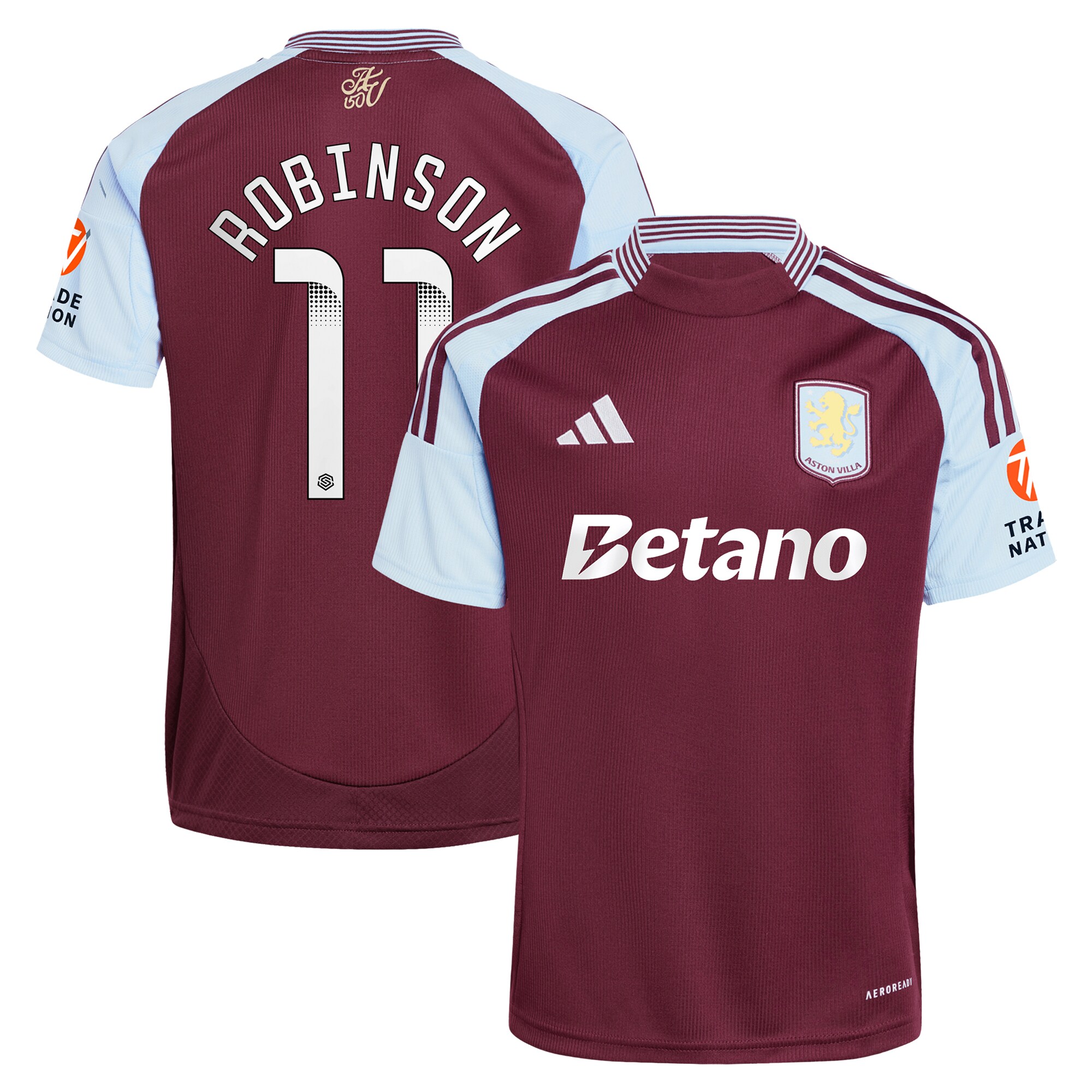 aston villa wsl adidas home shirt 2024-25 with robinson 11 printing Collection | AVFC Fan Shop Official Jerseys and Shirts