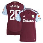 aston villa wsl adidas home shirt 2024-25 – womens with hanson 20 printing Collection | AVFC Fan Shop Official Jerseys and Shirts