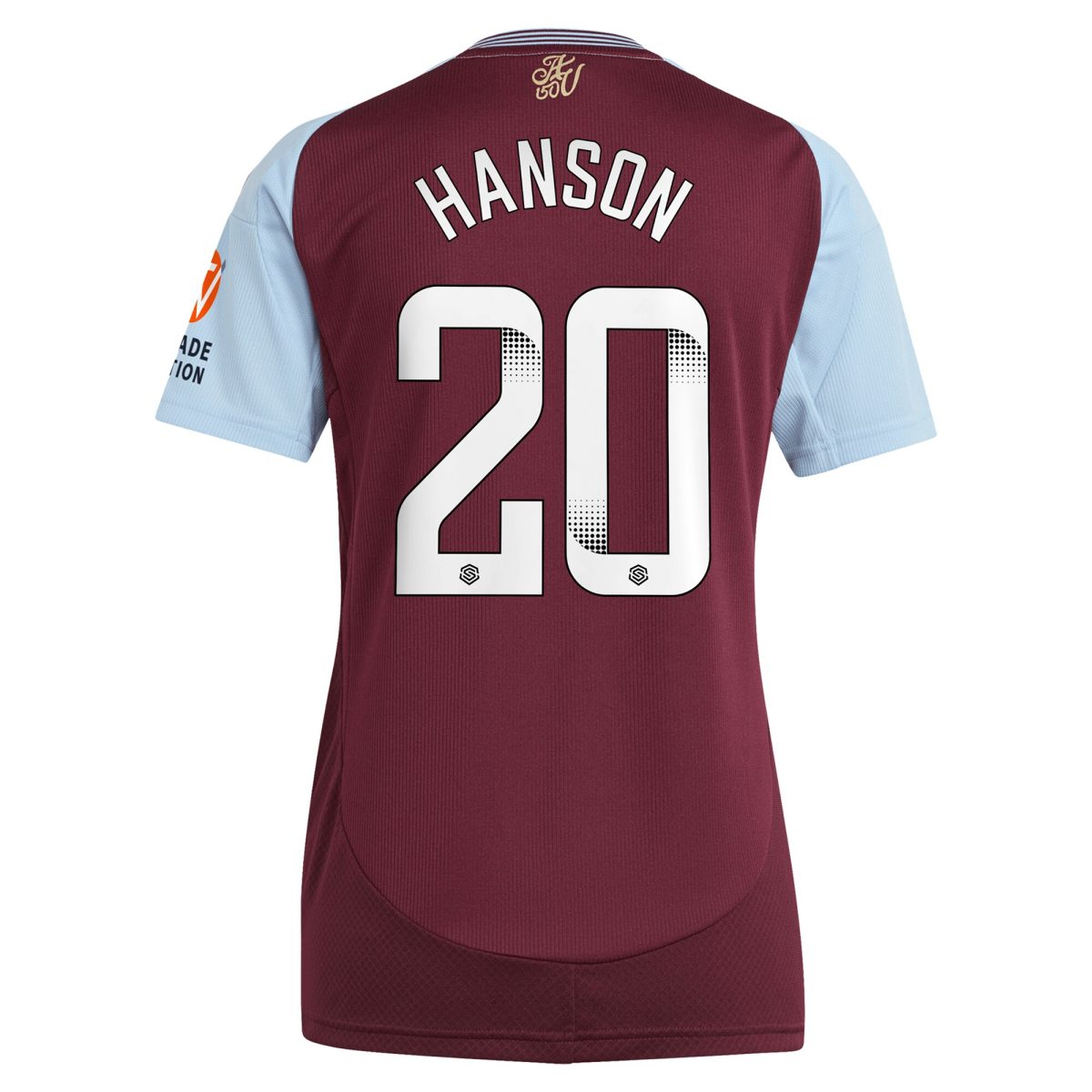 aston villa wsl adidas home shirt 2024-25 – womens with hanson 20 printing Collection | AVFC Fan Shop Official Jerseys and Shirts