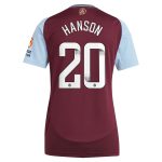 aston villa wsl adidas home shirt 2024-25 – womens with hanson 20 printing Collection | AVFC Fan Shop Official Jerseys and Shirts