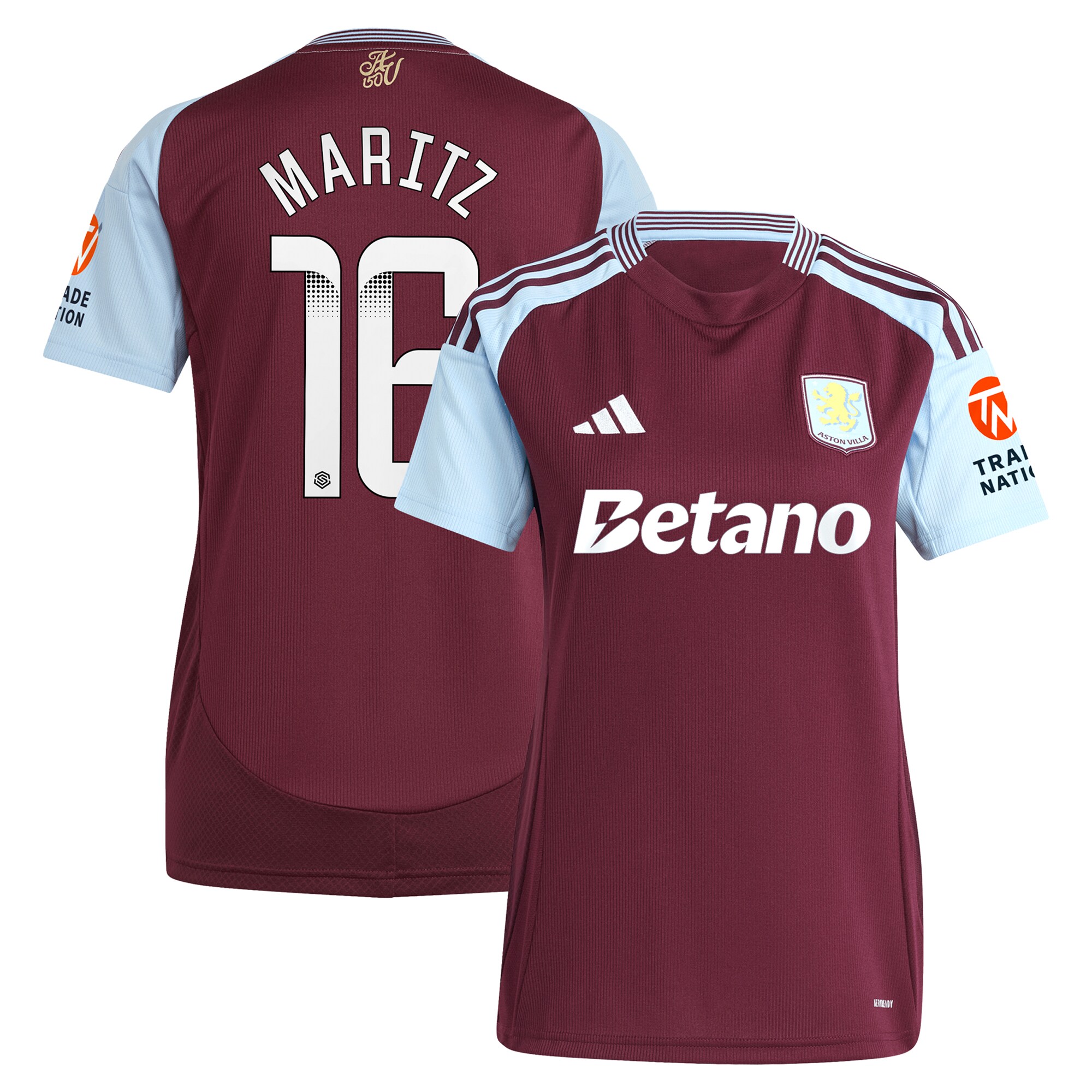 aston villa wsl adidas home shirt 2024-25 – womens with maritz 26 printing Collection | AVFC Fan Shop Official Jerseys and Shirts