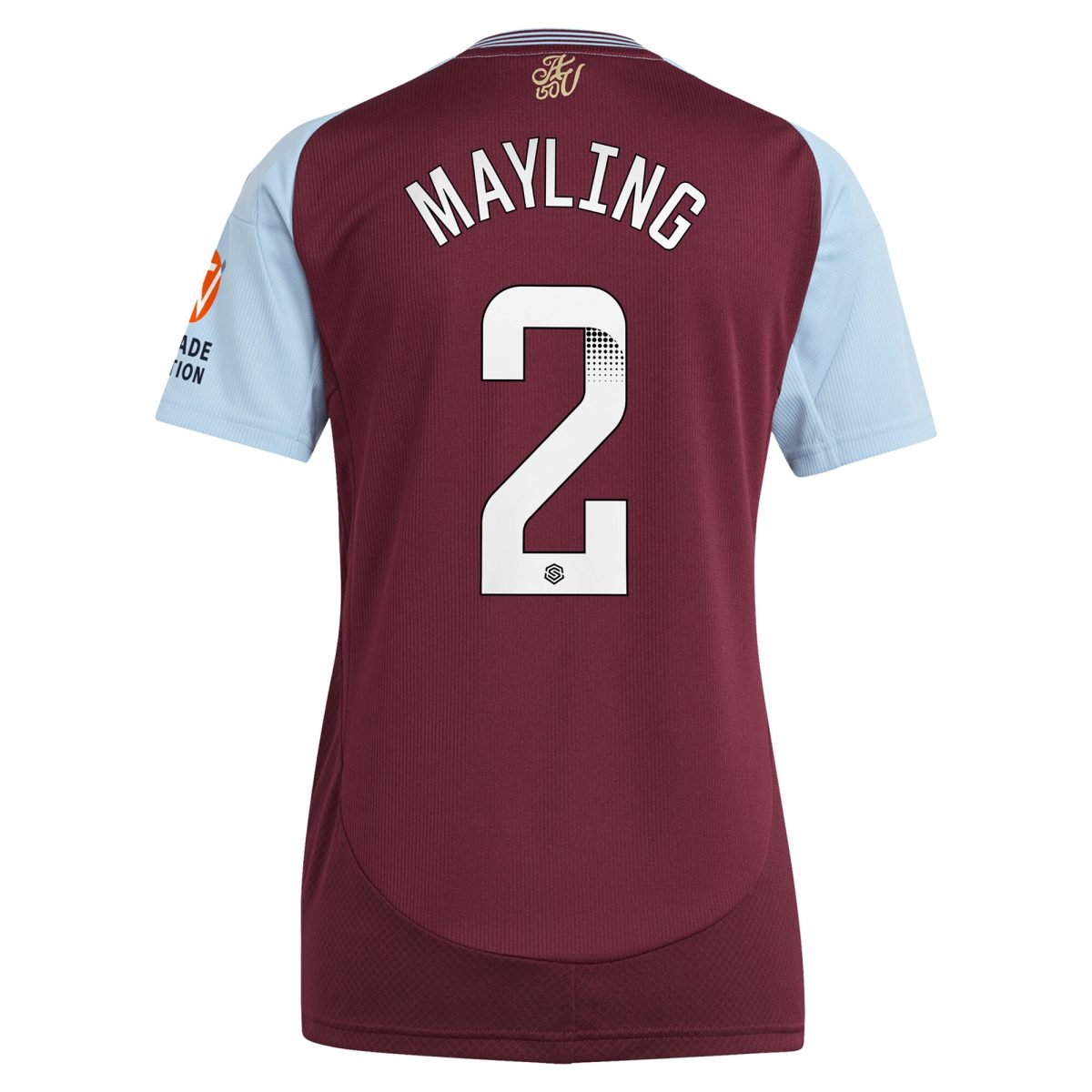 aston villa wsl adidas home shirt 2024-25 – womens with mayling 2 printing Collection | AVFC Fan Shop Official Jerseys and Shirts