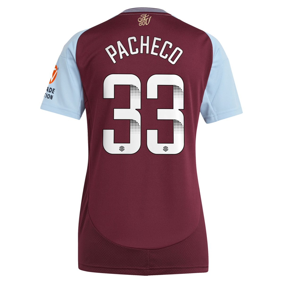 aston villa wsl adidas home shirt 2024-25 – womens with pacheco 33 printing Collection | AVFC Fan Shop Official Jerseys and Shirts