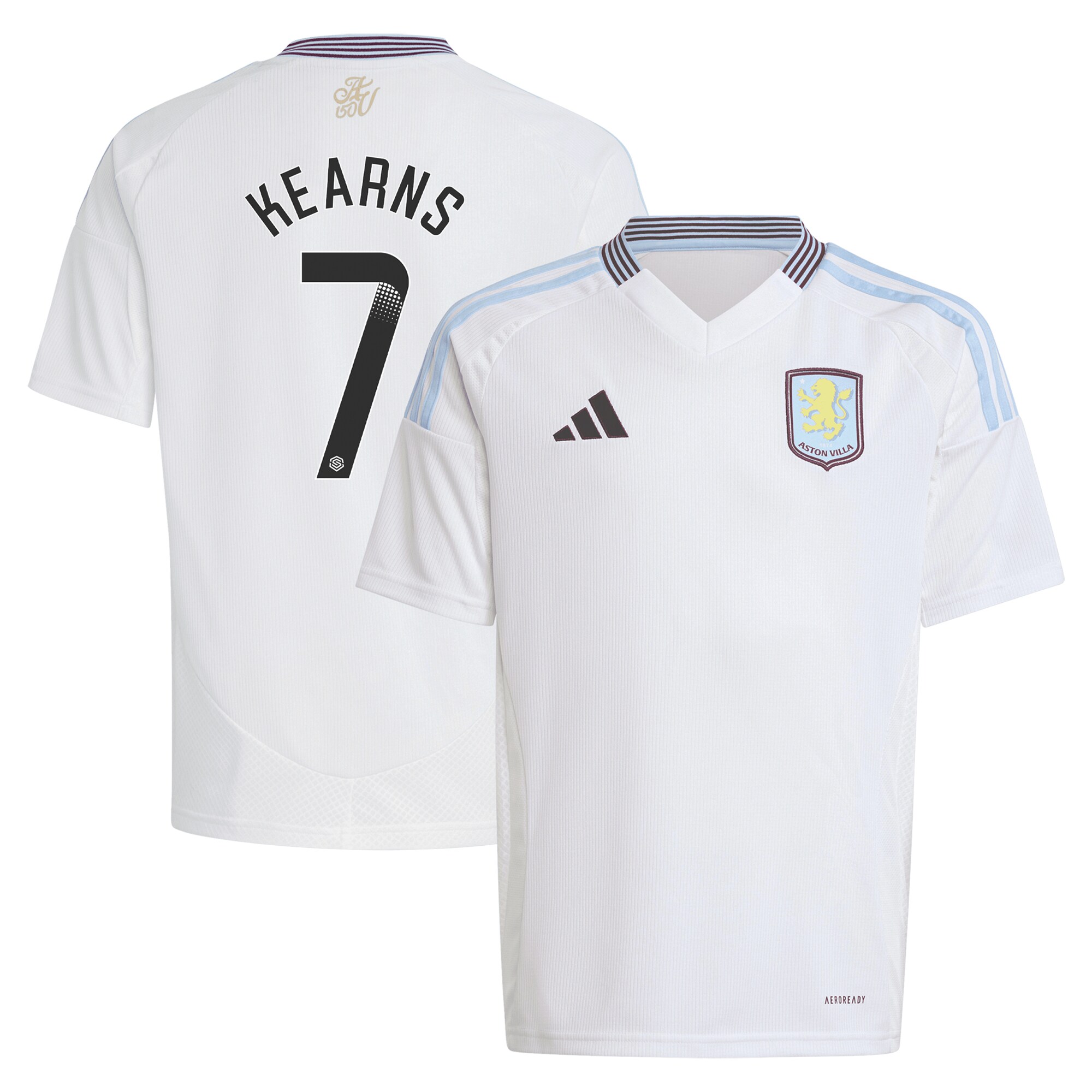 aston villa wsl away shirt 2024-25 – kids with kearns 7 printing Collection | AVFC Fan Shop Official Jerseys and Shirts