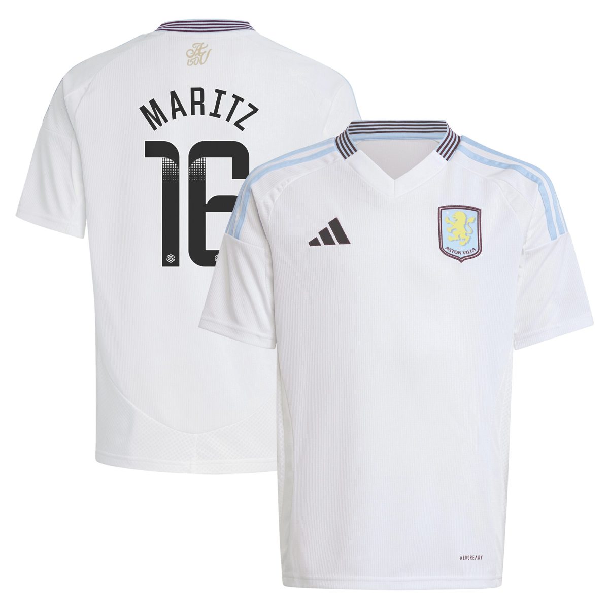 aston villa wsl away shirt 2024-25 – kids with maritz 16 printing Collection | AVFC Fan Shop Official Jerseys and Shirts