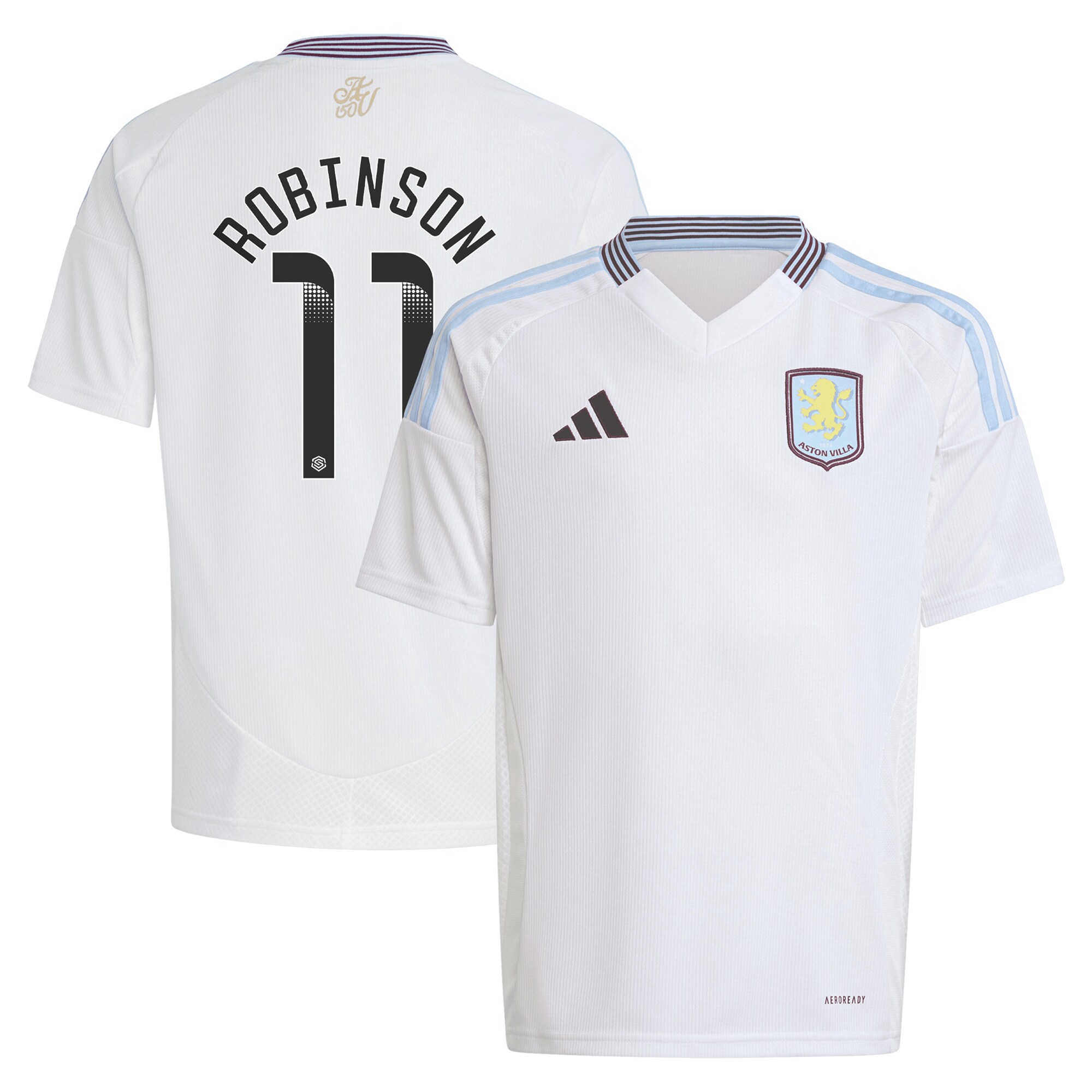 aston villa wsl away shirt 2024-25 – kids with robinson 11 printing Collection | AVFC Fan Shop Official Jerseys and Shirts