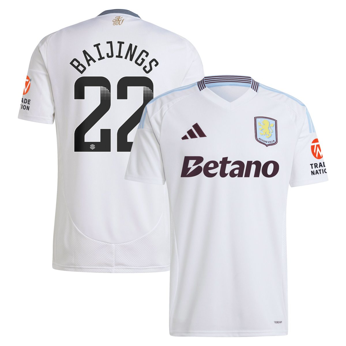 aston villa wsl away shirt 2024-25 with baijings 22 printing Collection | AVFC Fan Shop Official Jerseys and Shirts