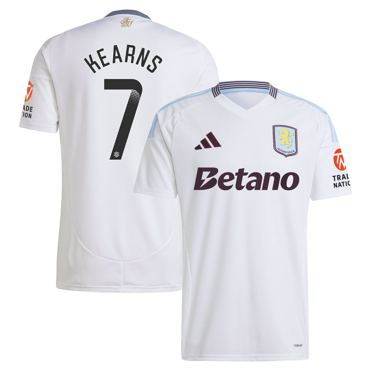 aston villa wsl away shirt 2024-25 with kearns 7 printing Collection | AVFC Fan Shop Official Jerseys and Shirts