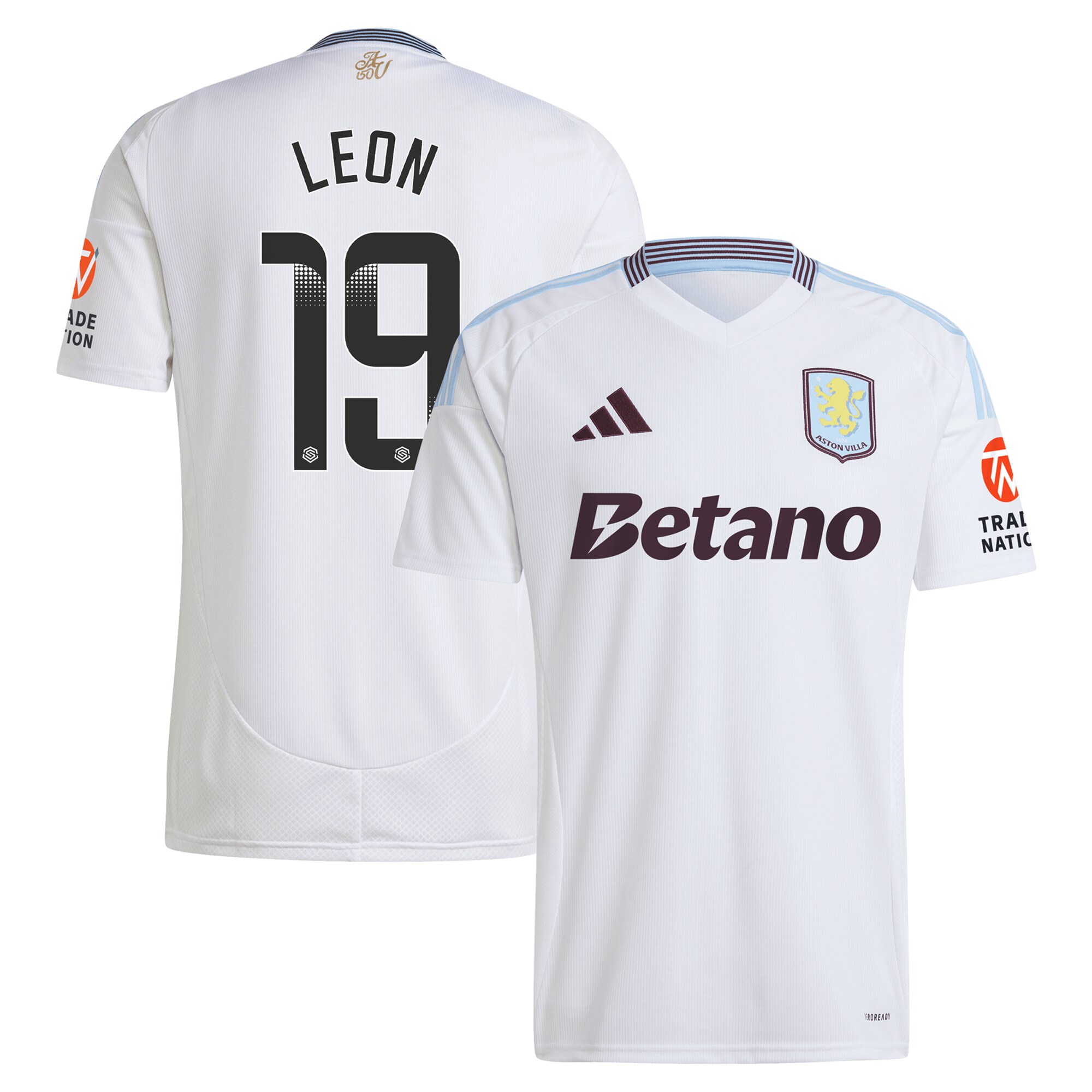 aston villa wsl away shirt 2024-25 with leon 19 printing Collection | AVFC Fan Shop Official Jerseys and Shirts