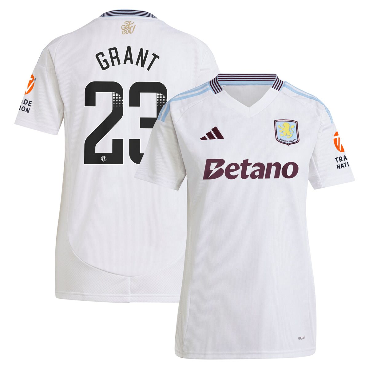 aston villa wsl away shirt 2024-25 – womens with grant 23 printing Collection | AVFC Fan Shop Official Jerseys and Shirts