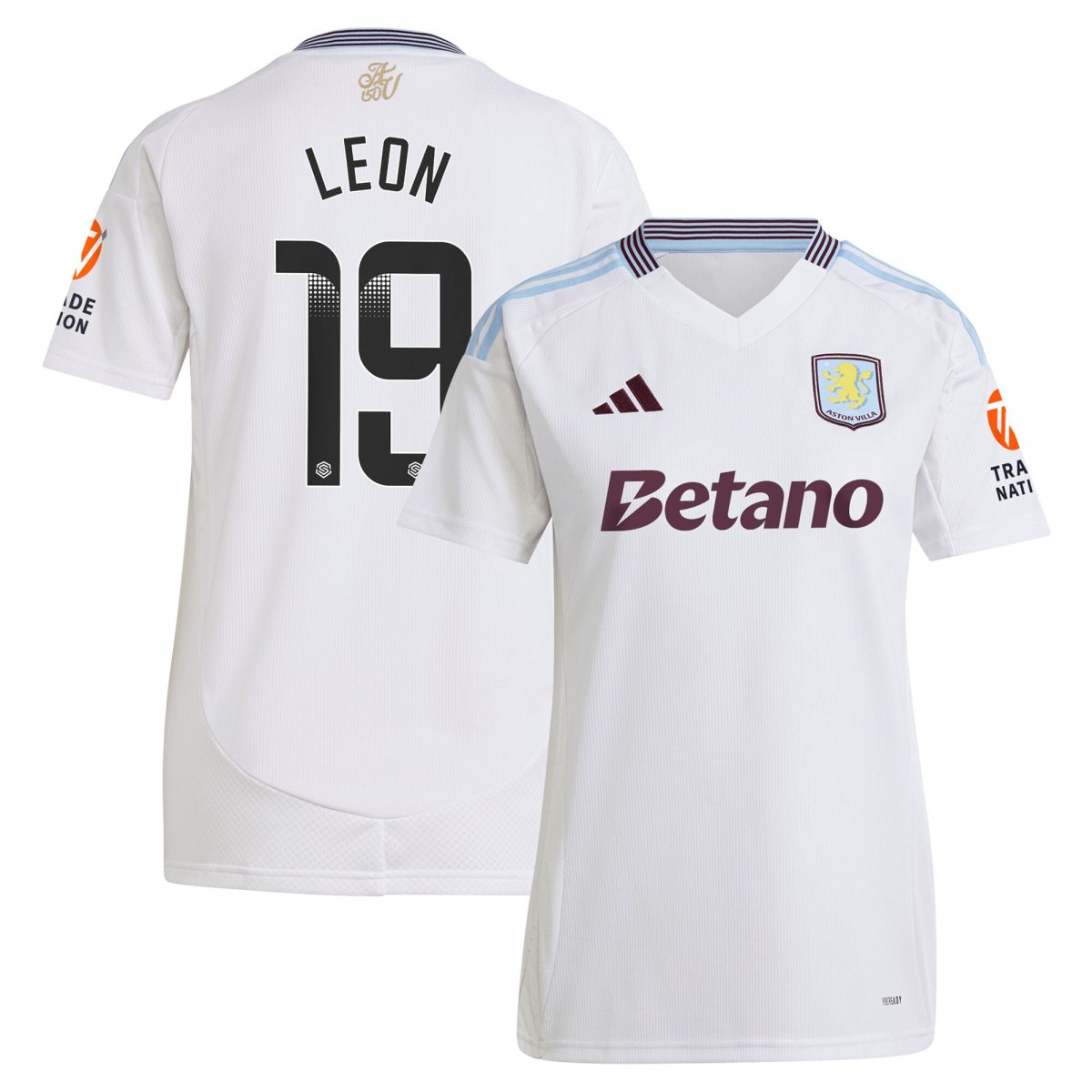 aston villa wsl away shirt 2024-25 – womens with leon 19 printing Collection | AVFC Fan Shop Official Jerseys and Shirts