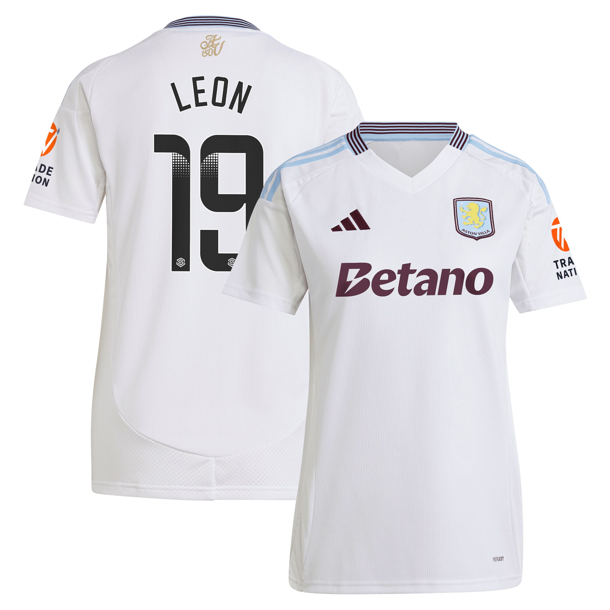 aston villa wsl away shirt 2024-25 – womens with leon 19 printing Collection | AVFC Fan Shop Official Jerseys and Shirts
