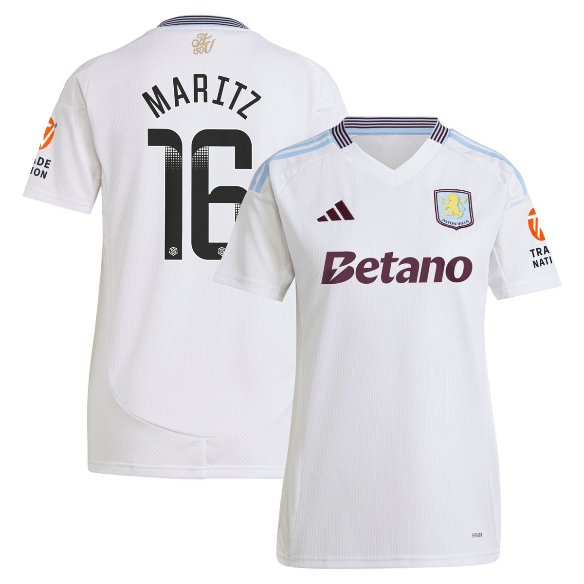 aston villa wsl away shirt 2024-25 – womens with maritz 16 printing Collection | AVFC Fan Shop Official Jerseys and Shirts