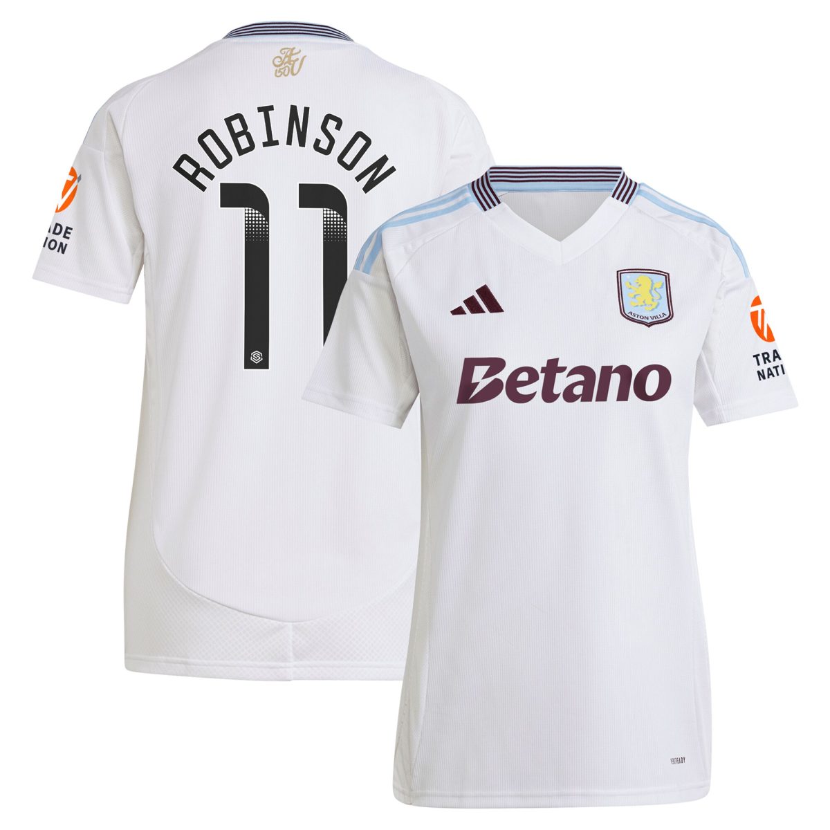 aston villa wsl away shirt 2024-25 – womens with robinson 11 printing Collection | AVFC Fan Shop Official Jerseys and Shirts