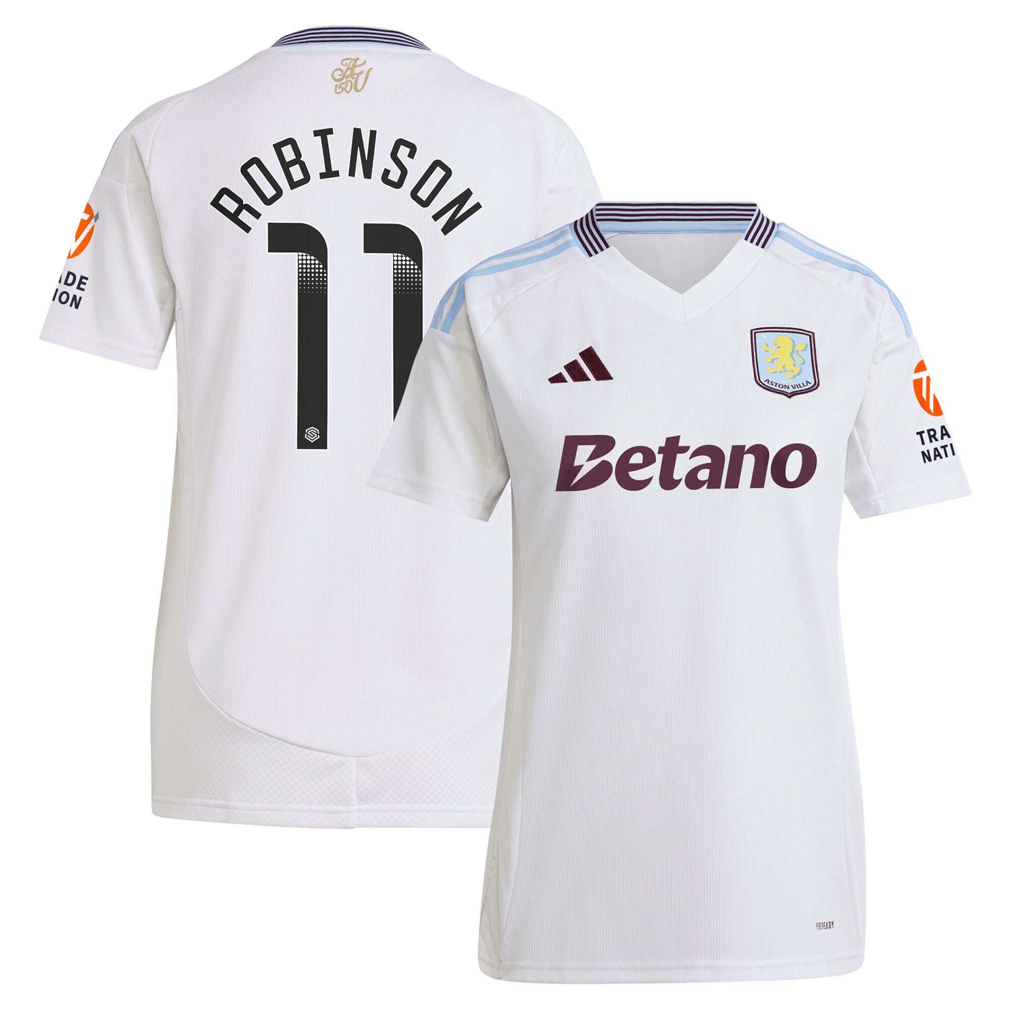 aston villa wsl away shirt 2024-25 – womens with robinson 11 printing Collection | AVFC Fan Shop Official Jerseys and Shirts